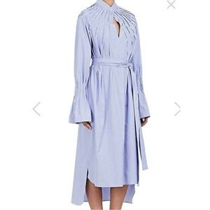 TEIJA Pleated Cotton Belted Women’s Shirtdress